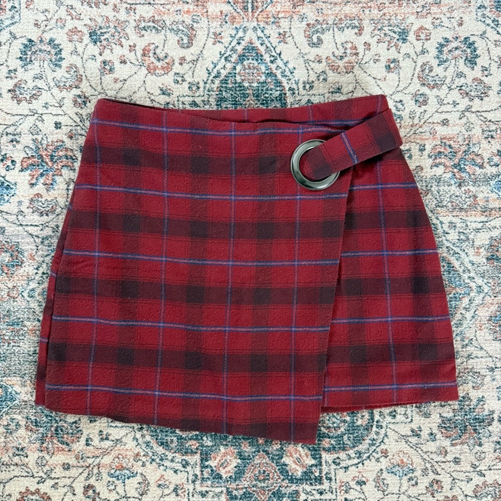 Free People Tessa Plaid Mini Skirt